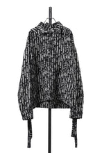 Load image into Gallery viewer, 【SAMPLE】A.F ARTEFACT RELAXED SHIRT / JACQUARD BLURRED STRIPE (BLACK × WHITE)