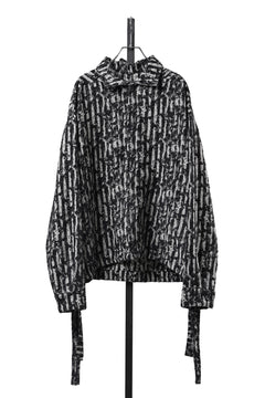 Load image into Gallery viewer, 【SAMPLE】A.F ARTEFACT RELAXED SHIRT / JACQUARD BLURRED STRIPE (BLACK × WHITE)