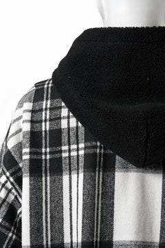 Load image into Gallery viewer, 【SAMPLE SALE】A.F ARTEFACT WOOL PLAID BOMBER JACKET (BLACK×WHITE)