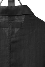 Load image into Gallery viewer, 【SAMPLE】A.F ARTEFACT HERRINGBONE LINEN MILITARY SHIRTS (BLACK)