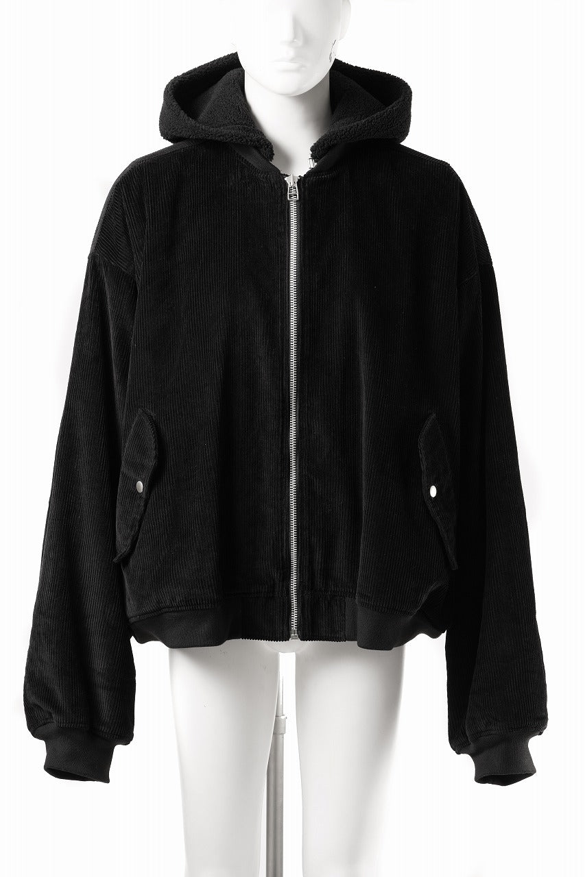 SAMPLE SALE】A.F ARTEFACT HEAVY CORDUROY BOMBER JACKET (BLACK)の