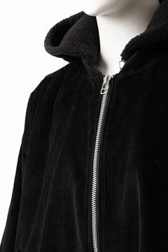 Load image into Gallery viewer, 【SAMPLE SALE】A.F ARTEFACT HEAVY CORDUROY BOMBER JACKET (BLACK)