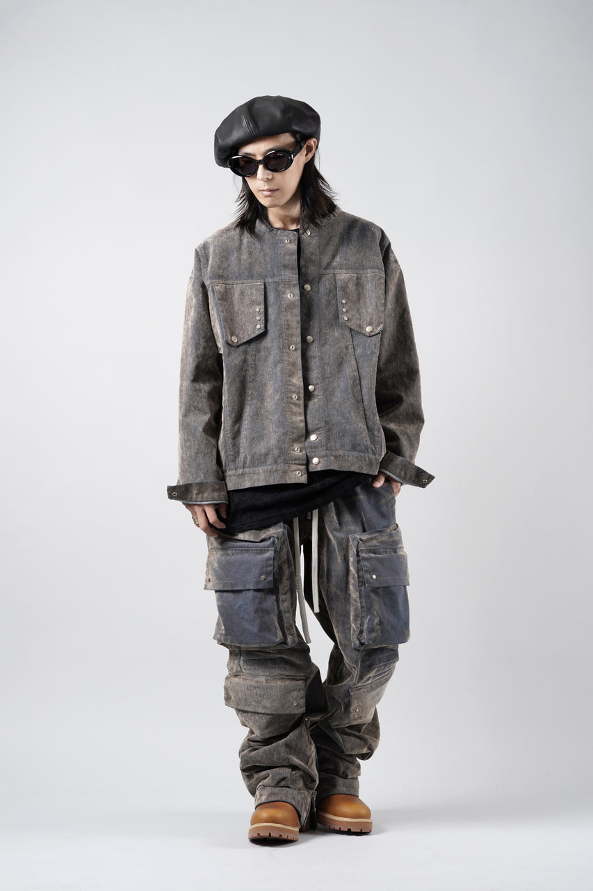 画像をギャラリービューアに読み込む, A.F ARTEFACT MULTI CARGO POCKET PANTS / ENZYME WASHED DENIM (BEIGE)