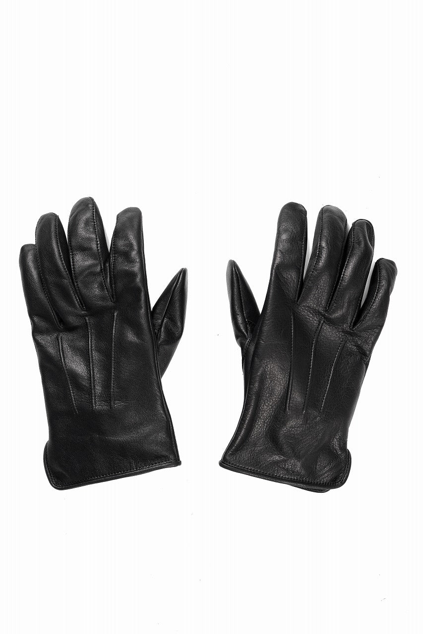 画像をギャラリービューアに読み込む, A LEATHER GLOVES / LUXE COWHIDE (BLACK)