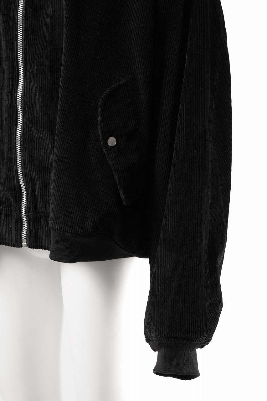 SAMPLE SALE】A.F ARTEFACT HEAVY CORDUROY BOMBER JACKET (BLACK)の