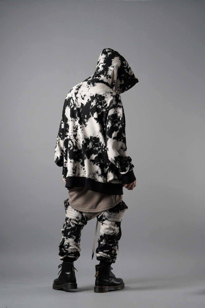 Load image into Gallery viewer, A.F ARTEFACT BELT CARGO SAROUEL JOGGER / MOTTLED DYING (BLACK x IVORY)