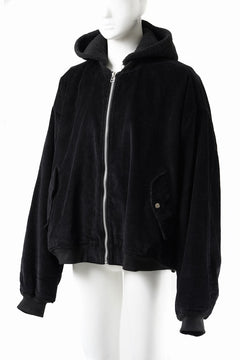 Load image into Gallery viewer, 【SAMPLE SALE】A.F ARTEFACT HEAVY CORDUROY BOMBER JACKET (BLACK)