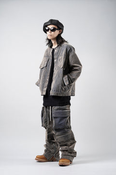 画像をギャラリービューアに読み込む, A.F ARTEFACT MULTI CARGO POCKET PANTS / ENZYME WASHED DENIM (BEIGE)