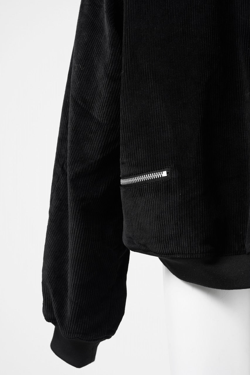 Load image into Gallery viewer, 【SAMPLE SALE】A.F ARTEFACT HEAVY CORDUROY BOMBER JACKET (BLACK)