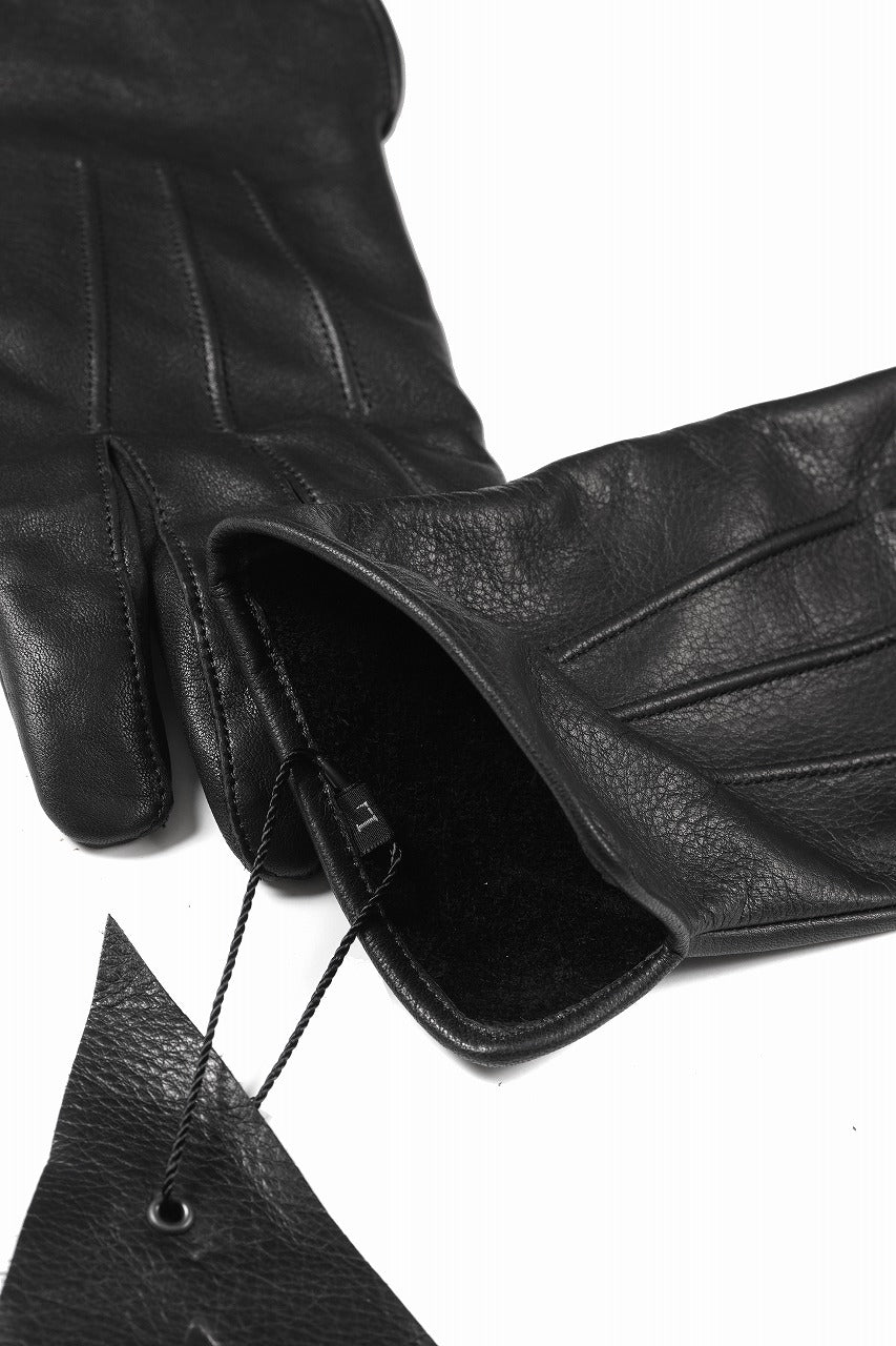 画像をギャラリービューアに読み込む, A LEATHER GLOVES / LUXE COWHIDE (BLACK)