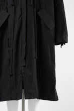 Load image into Gallery viewer, 【SAMPLE SALE】A.F ARTEFACT BOA LINER HOODIE LONG COAT (BLACK)