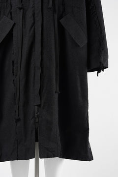 Load image into Gallery viewer, 【SAMPLE SALE】A.F ARTEFACT BOA LINER HOODIE LONG COAT (BLACK)