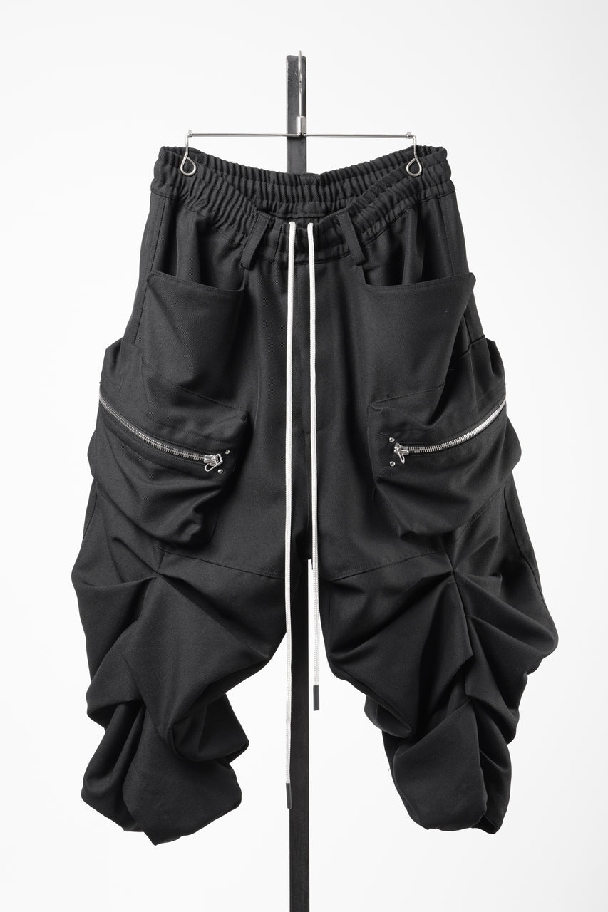 画像をギャラリービューアに読み込む, 【SAMPLE】A.F ARTEFACT MONSTER TUCK SHORTS / DENSE DRAPE TWILL (BLACK)