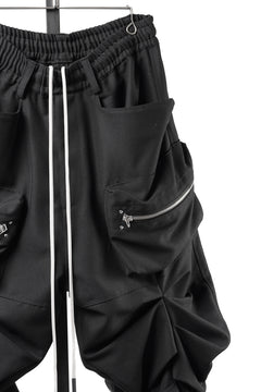 画像をギャラリービューアに読み込む, 【SAMPLE】A.F ARTEFACT MONSTER TUCK SHORTS / DENSE DRAPE TWILL (BLACK)