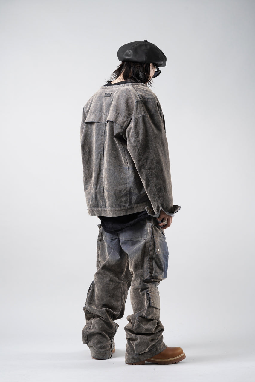 画像をギャラリービューアに読み込む, A.F ARTEFACT MULTI CARGO POCKET PANTS / ENZYME WASHED DENIM (BEIGE)