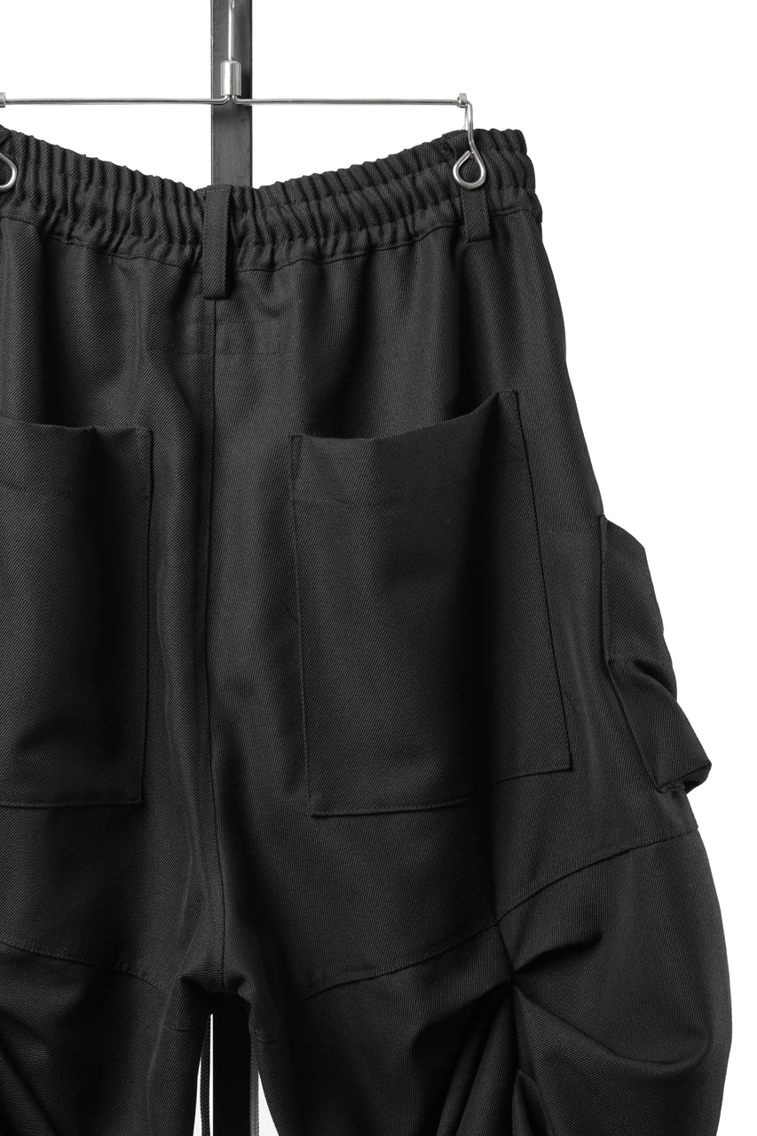 画像をギャラリービューアに読み込む, 【SAMPLE】A.F ARTEFACT MONSTER TUCK SHORTS / DENSE DRAPE TWILL (BLACK)