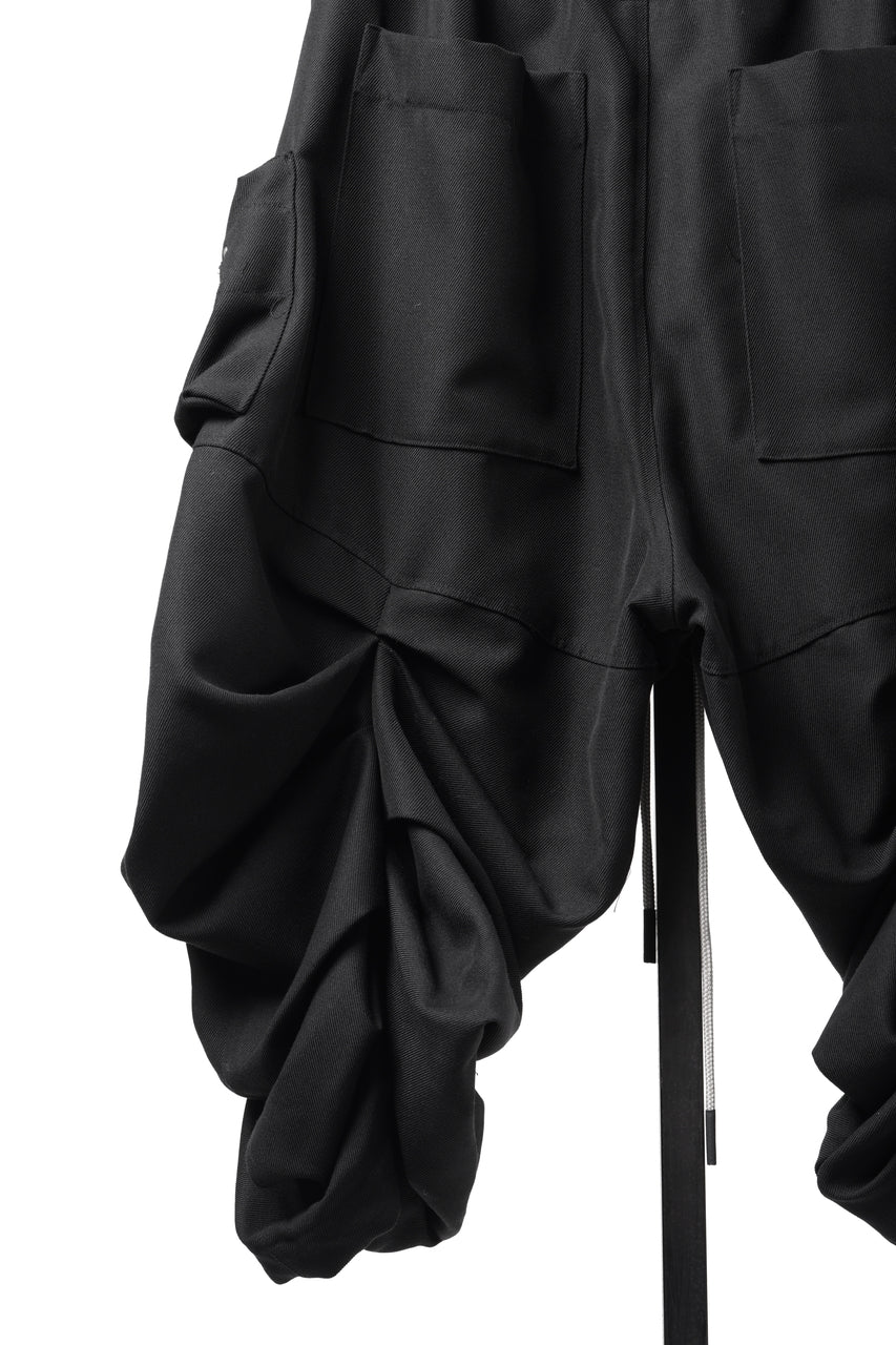 画像をギャラリービューアに読み込む, 【SAMPLE】A.F ARTEFACT MONSTER TUCK SHORTS / DENSE DRAPE TWILL (BLACK)