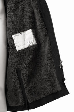 Load image into Gallery viewer, 【SAMPLE SALE】A.F ARTEFACT BOA LINER HOODIE LONG COAT (BLACK)