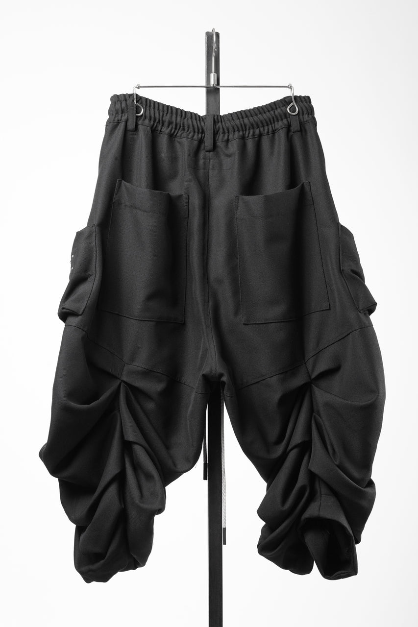画像をギャラリービューアに読み込む, 【SAMPLE】A.F ARTEFACT MONSTER TUCK SHORTS / DENSE DRAPE TWILL (BLACK)