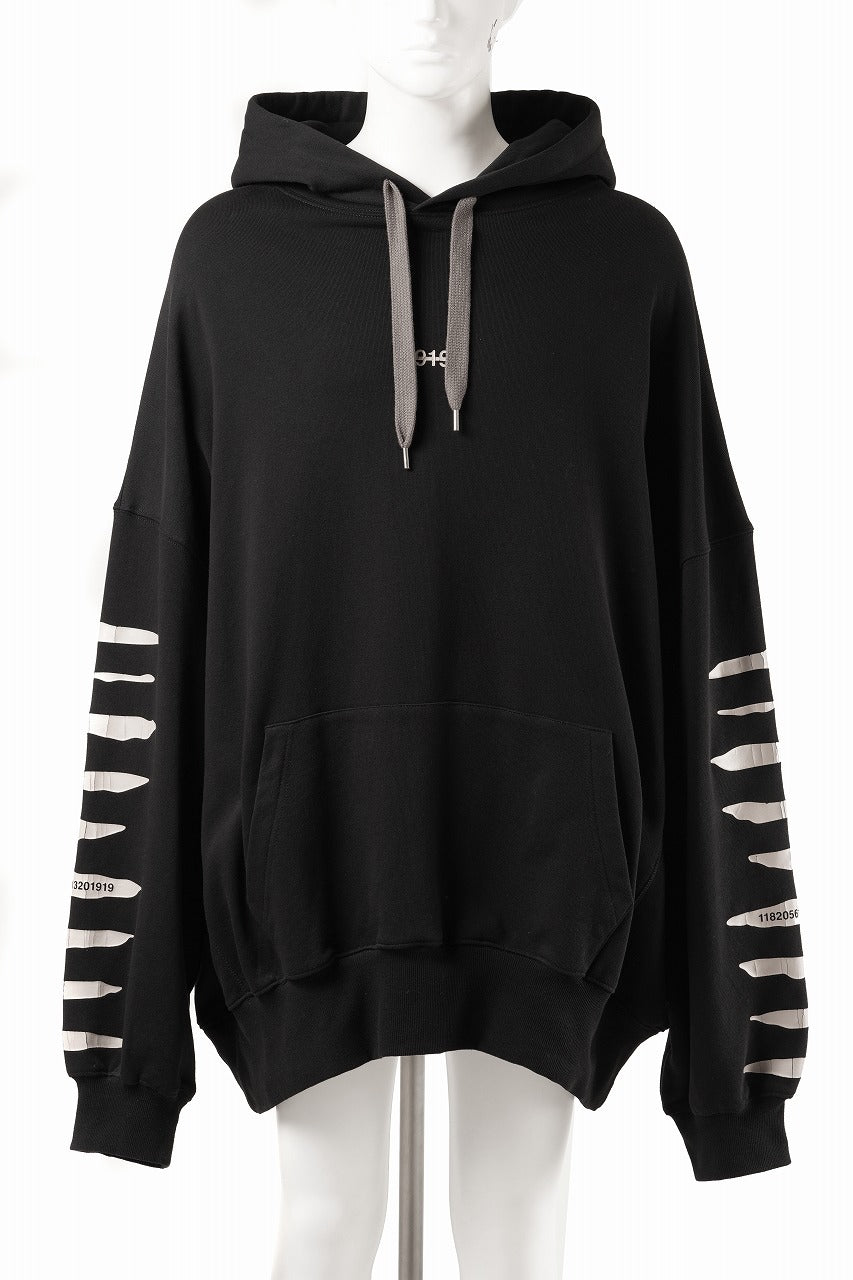 画像をギャラリービューアに読み込む, 【SAMPLE SALE】A.F ARTEFACT JUMBO SWEAT HOODIE / PRINT TYPE-B (BLACK)