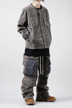 画像をギャラリービューアに読み込む, A.F ARTEFACT SHORT COLLAR BLOUSON / ENZYME WASHED DENIM (BEIGE)