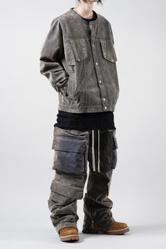 画像をギャラリービューアに読み込む, A.F ARTEFACT SHORT COLLAR BLOUSON / ENZYME WASHED DENIM (BEIGE)