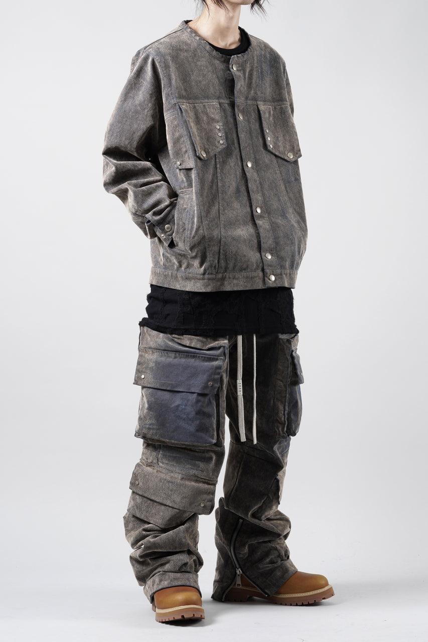 画像をギャラリービューアに読み込む, A.F ARTEFACT SHORT COLLAR BLOUSON / ENZYME WASHED DENIM (BEIGE)