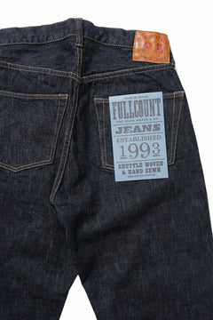 画像をギャラリービューアに読み込む, FULLCOUNT 0105XXW Wide Jeans / 15.5oz Zimbabwe Selvedge Denim (INDIGO BLUE / ONE WASHED)