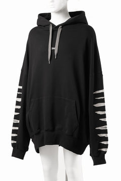画像をギャラリービューアに読み込む, 【SAMPLE SALE】A.F ARTEFACT JUMBO SWEAT HOODIE / PRINT TYPE-B (BLACK)