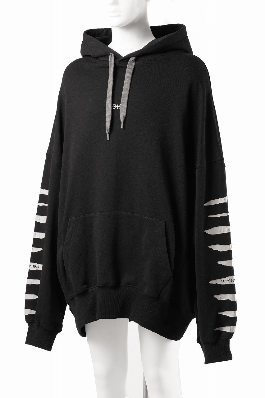 画像をギャラリービューアに読み込む, 【SAMPLE SALE】A.F ARTEFACT JUMBO SWEAT HOODIE / PRINT TYPE-B (BLACK)