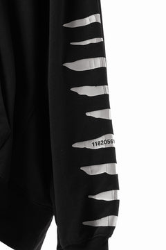 画像をギャラリービューアに読み込む, 【SAMPLE SALE】A.F ARTEFACT JUMBO SWEAT HOODIE / PRINT TYPE-B (BLACK)
