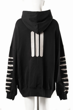 画像をギャラリービューアに読み込む, 【SAMPLE SALE】A.F ARTEFACT JUMBO SWEAT HOODIE / PRINT TYPE-B (BLACK)