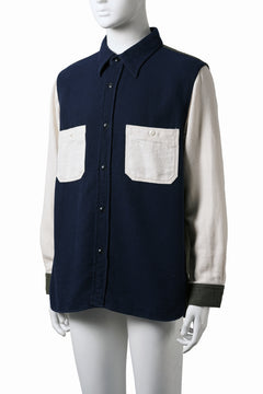 画像をギャラリービューアに読み込む, FULLCOUNT CRAZY PATTERN FLANNEL WORK SHIRT (TYPE A)