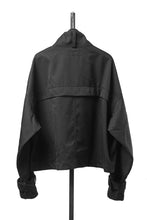 Load image into Gallery viewer, 【SAMPLE】A.F ARTEFACT CROPPED MILITARY BLOUSON / SOFT LUSTER TWILL (BLACK)