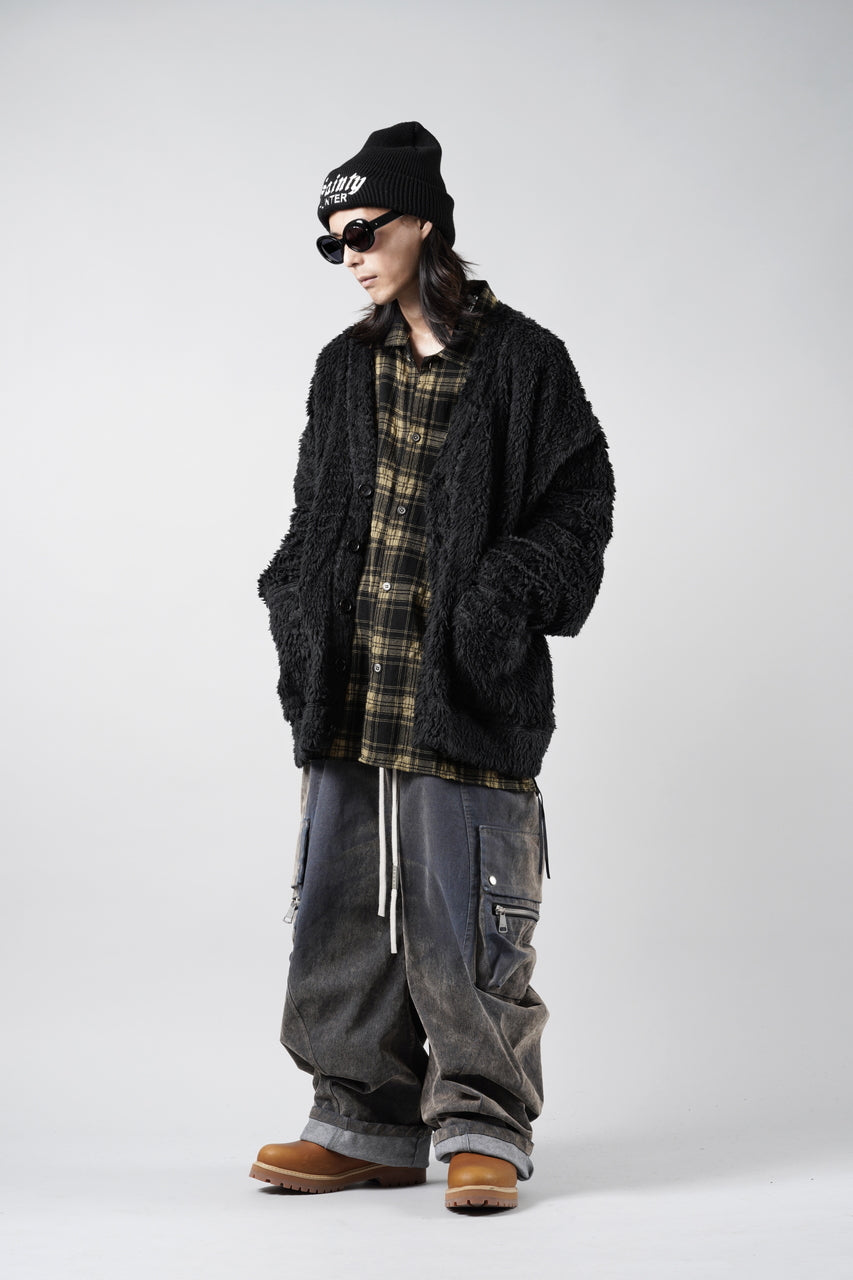画像をギャラリービューアに読み込む, A.F ARTEFACT CURVED WIDE CARGO PANTS / ENZYME WASHED DENIM (BEIGE)