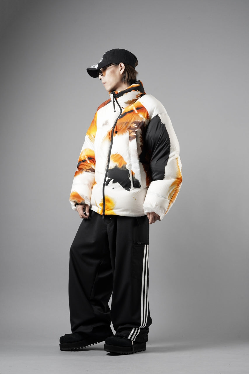 Y-3 Yohji Yamamoto AOP PUFFER DOWN JACKET (WHITE + MULTI)