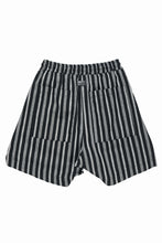 画像をギャラリービューアに読み込む, A.F ARTEFACT VERTICAL STRIPES SHORTS (BLACK x LIGHT GREY)