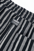 画像をギャラリービューアに読み込む, A.F ARTEFACT VERTICAL STRIPES SHORTS (BLACK x LIGHT GREY)
