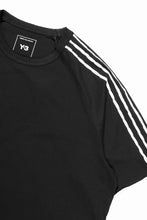 画像をギャラリービューアに読み込む, Y-3 Yohji Yamamoto RAW EDGE 3 STRIPES SHORT SLEEVE TEE (BLACK)