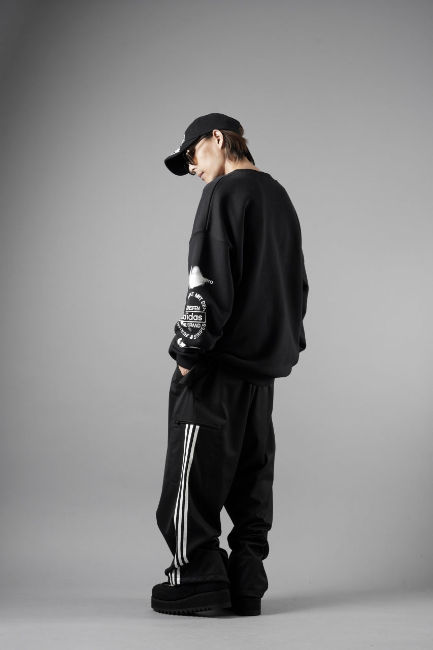画像をギャラリービューアに読み込む, Y-3 Yohji Yamamoto GRAPHIC CREW SWEAT (BLACK)