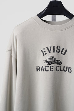 画像をギャラリービューアに読み込む, EVISU EJ, EVISU RACING CLUB SWEATSHIRT-RELAX FIT (ECRU)