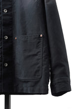 Load image into Gallery viewer, EVISU EJ, VINTAGE WASHED DAICOCK CHORE JACKET-RELAX FIT (BLACK)