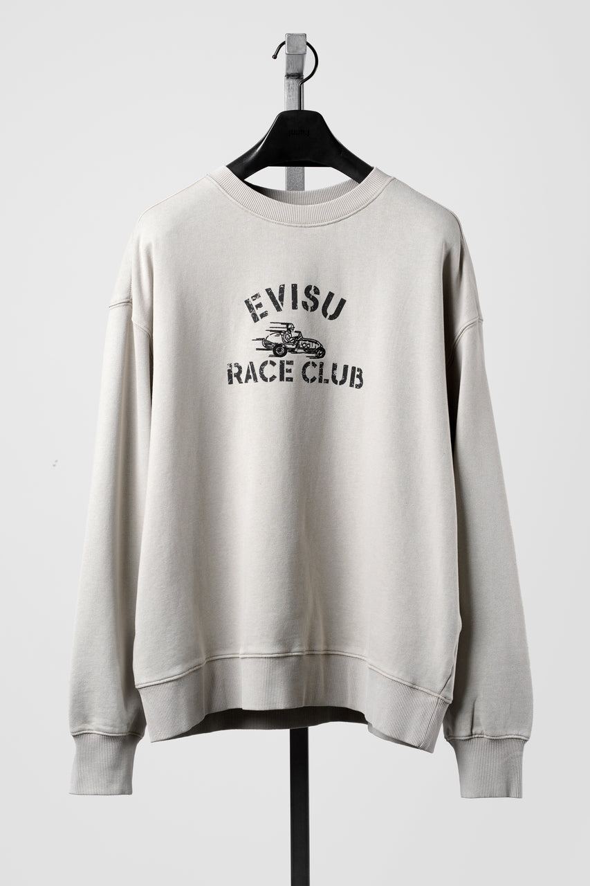 画像をギャラリービューアに読み込む, EVISU EJ, EVISU RACING CLUB SWEATSHIRT-RELAX FIT (ECRU)