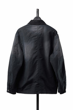 Load image into Gallery viewer, EVISU EJ, VINTAGE WASHED DAICOCK CHORE JACKET-RELAX FIT (BLACK)