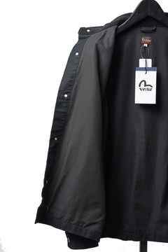 Load image into Gallery viewer, EVISU EJ, VINTAGE WASHED DAICOCK CHORE JACKET-RELAX FIT (BLACK)