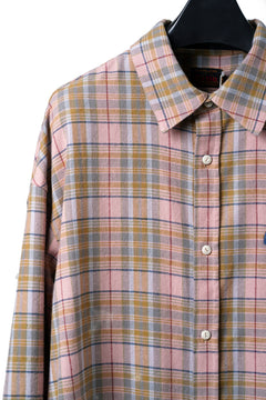 画像をギャラリービューアに読み込む, EVISU HT, SEAGULL AOP LS CHECKED SHIRT-REGULAR FIT (PINK CHECK)