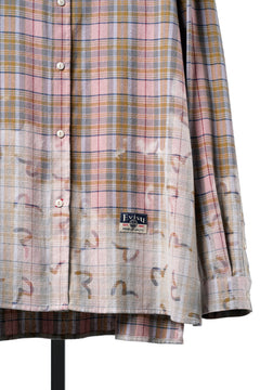 画像をギャラリービューアに読み込む, EVISU HT, SEAGULL AOP LS CHECKED SHIRT-REGULAR FIT (PINK CHECK)