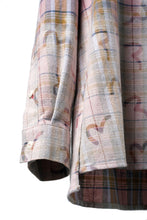 画像をギャラリービューアに読み込む, EVISU HT, SEAGULL AOP LS CHECKED SHIRT-REGULAR FIT (PINK CHECK)