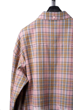 画像をギャラリービューアに読み込む, EVISU HT, SEAGULL AOP LS CHECKED SHIRT-REGULAR FIT (PINK CHECK)
