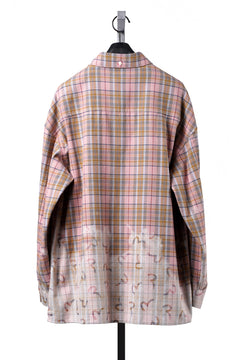 画像をギャラリービューアに読み込む, EVISU HT, SEAGULL AOP LS CHECKED SHIRT-REGULAR FIT (PINK CHECK)